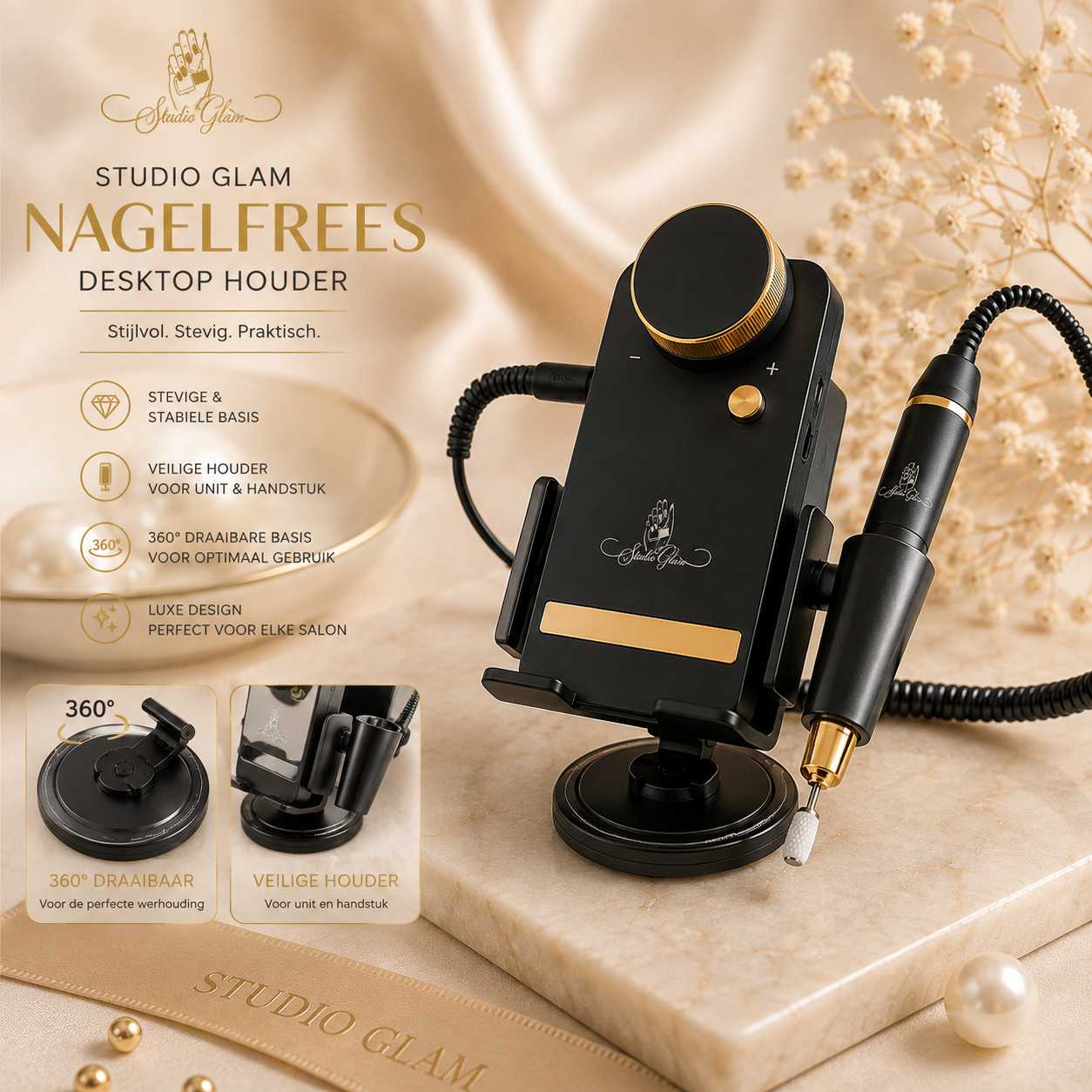 Nagelfrees desktophouder