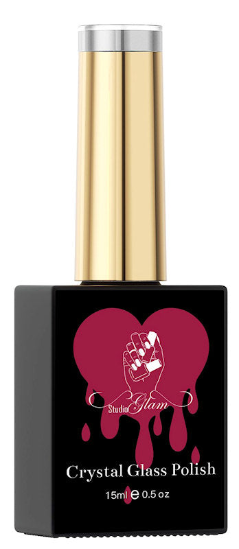 Crystal Glass polish HEMA/TPO FREE  ( Kersen Rood)