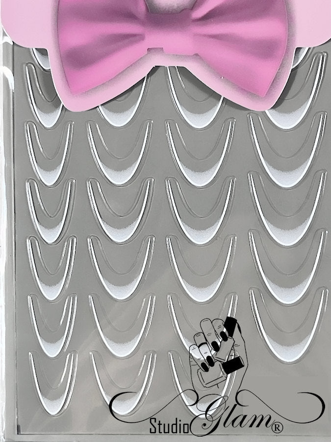 Vervaagde smile line (wit) stickers
