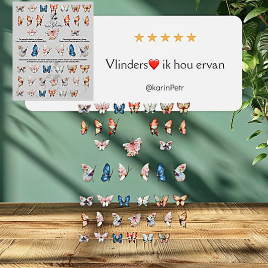 3D Stickers Vlinders