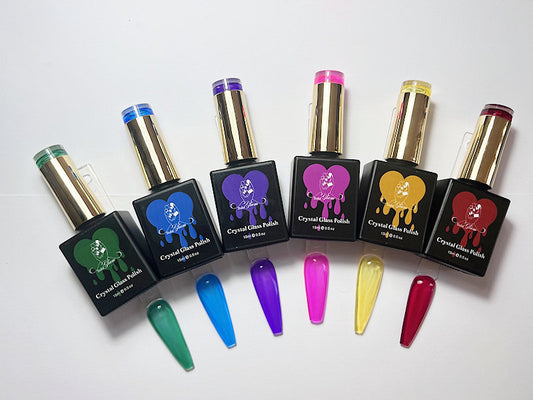 Crystal Glass polish HEMA/TPO FREE  (Geel)