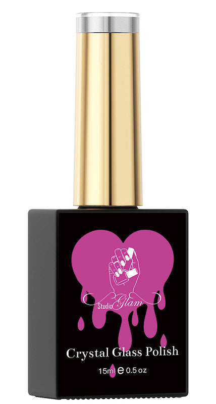 Crystal Glass polish HEMA/TPO FREE  (Roze)