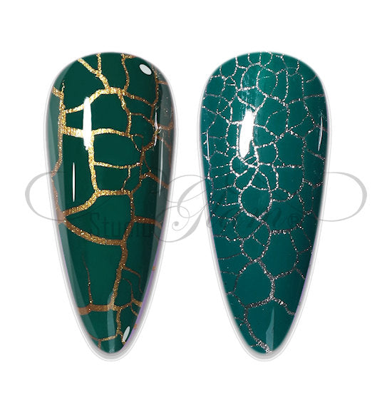 SG Crackle (gel) polish Groen HEMA/TPO free