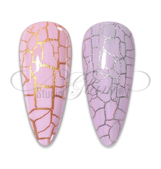 SG Crackle (gel) polish Roze HEMA/TPO free