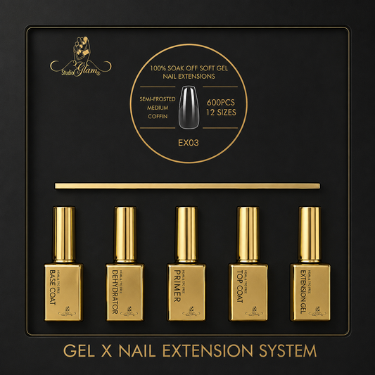 Studio Glam Gel X Nail Extension System (Coffin)