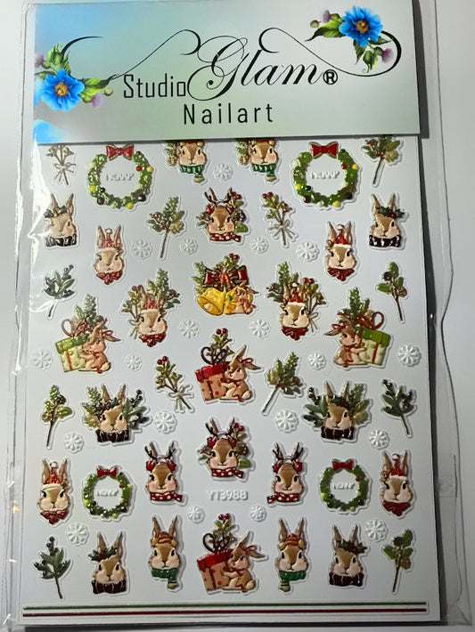  3D Stickers Kerst 25