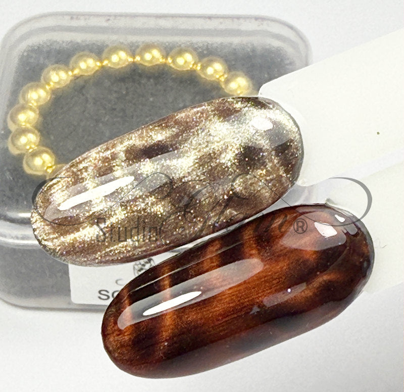Glam magneet balletjes (Goud kleur)