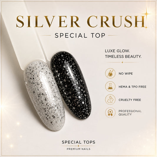 GLAM Silver Crush top