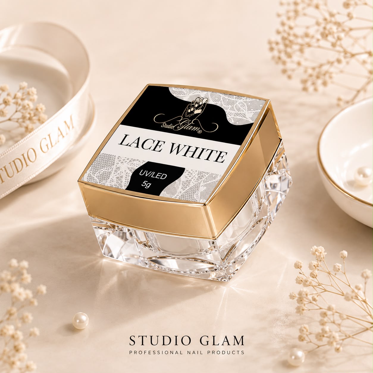 Lace gel White