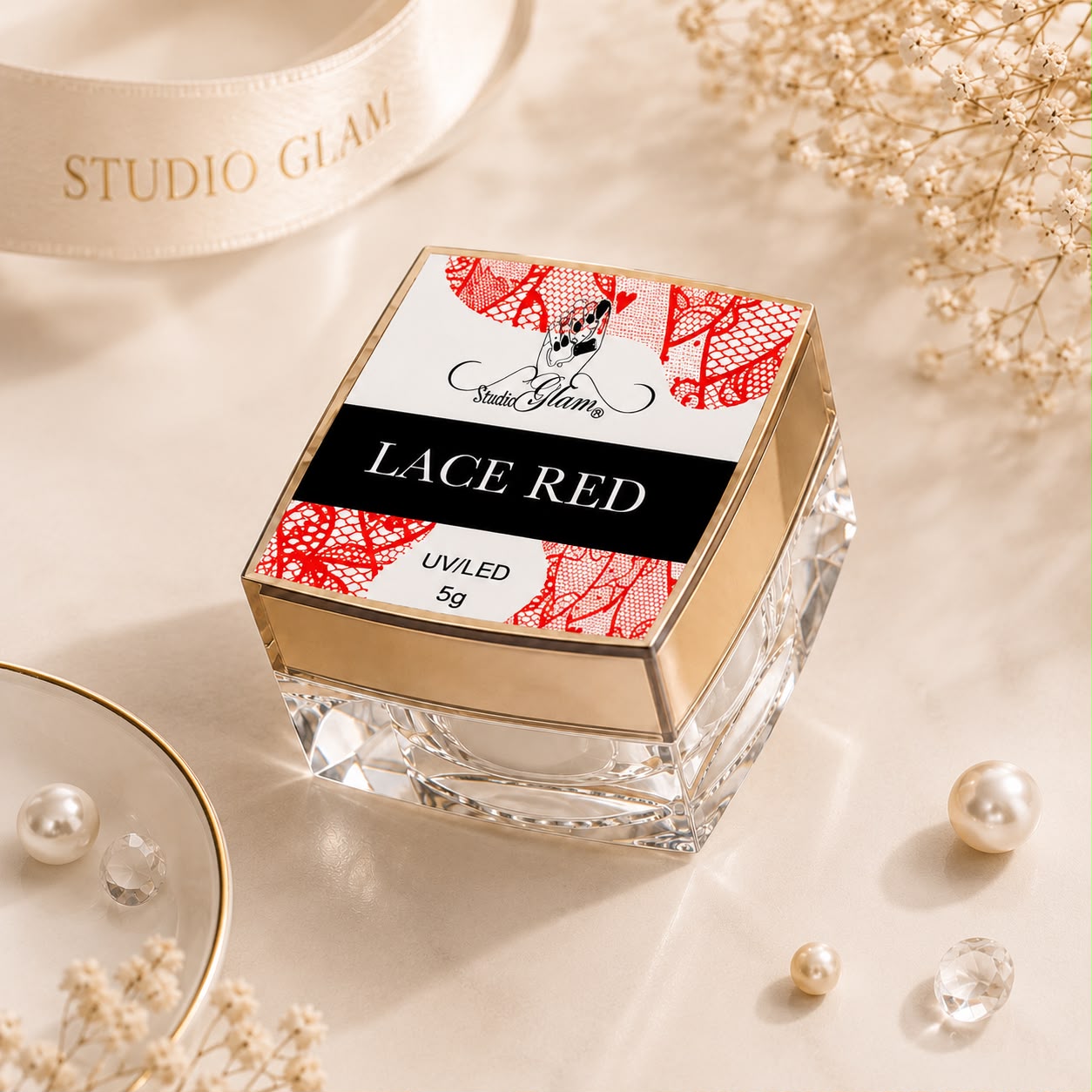 Lace gel  red